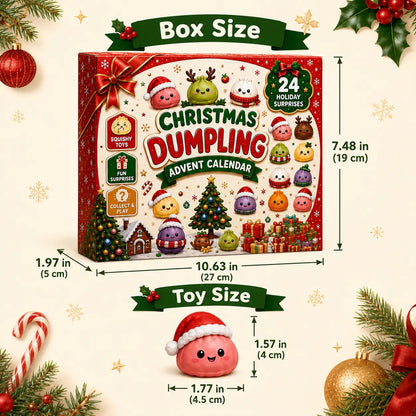 🎅 CHRISTMAS SPECIAL | 24 Days of Mini Squishies – Cute 2026 Advent Calendar with Daily Dumpling Surprises
