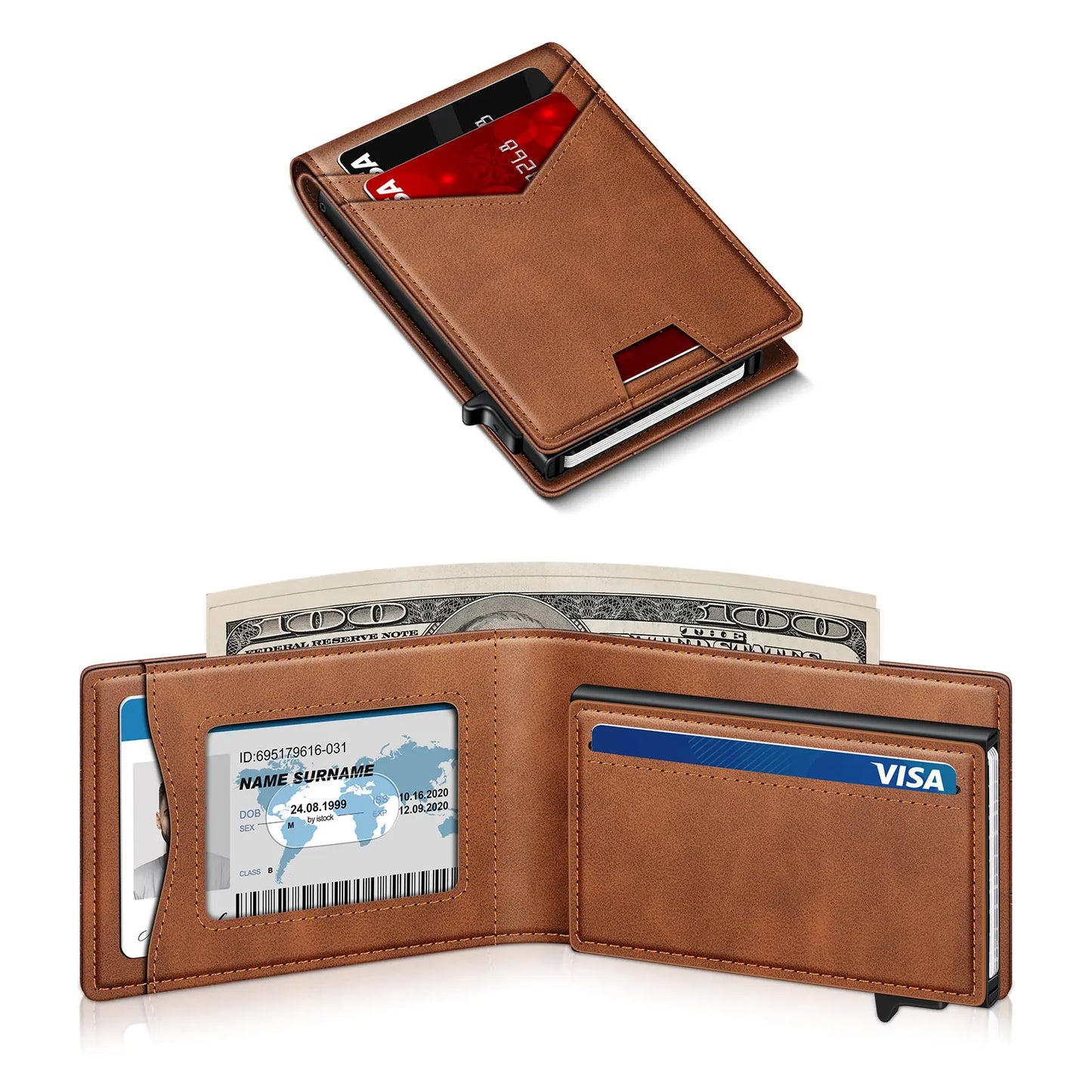 Men's Pop-Up RFID Wallet | Slim Minimalist Card Holder