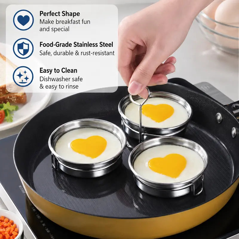 🍳 Easy-Lift Stainless Steel Egg Cooking Cups