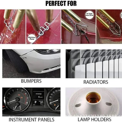 🔧 🚗 Heavy Duty Plastic Welding Repair Kit with 200 Staples