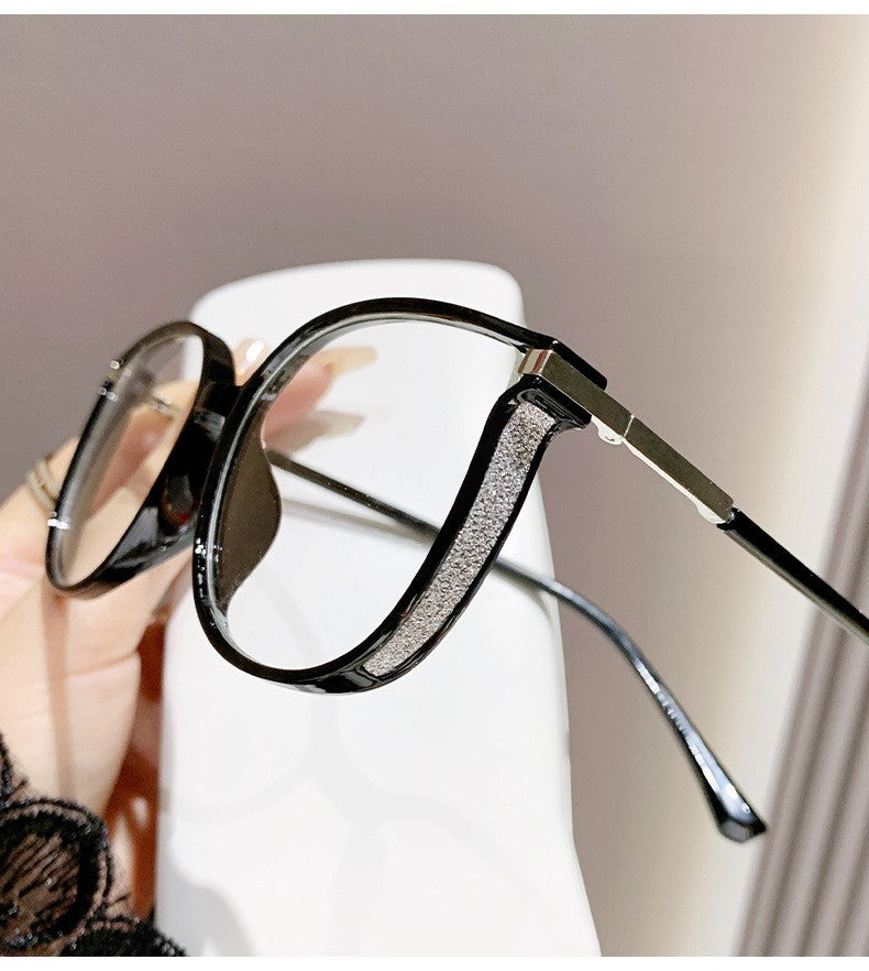 🕶️ Oversized Fashion Prescription Glasses – Trendy Photochromic Lenses with Blue Light Blocking ✨