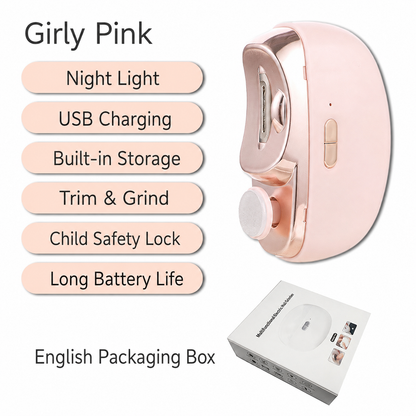 Automatic Electric Nail Clipper & Polisher – Easy Trim, Smooth Finish & Mess-Free Nail Care