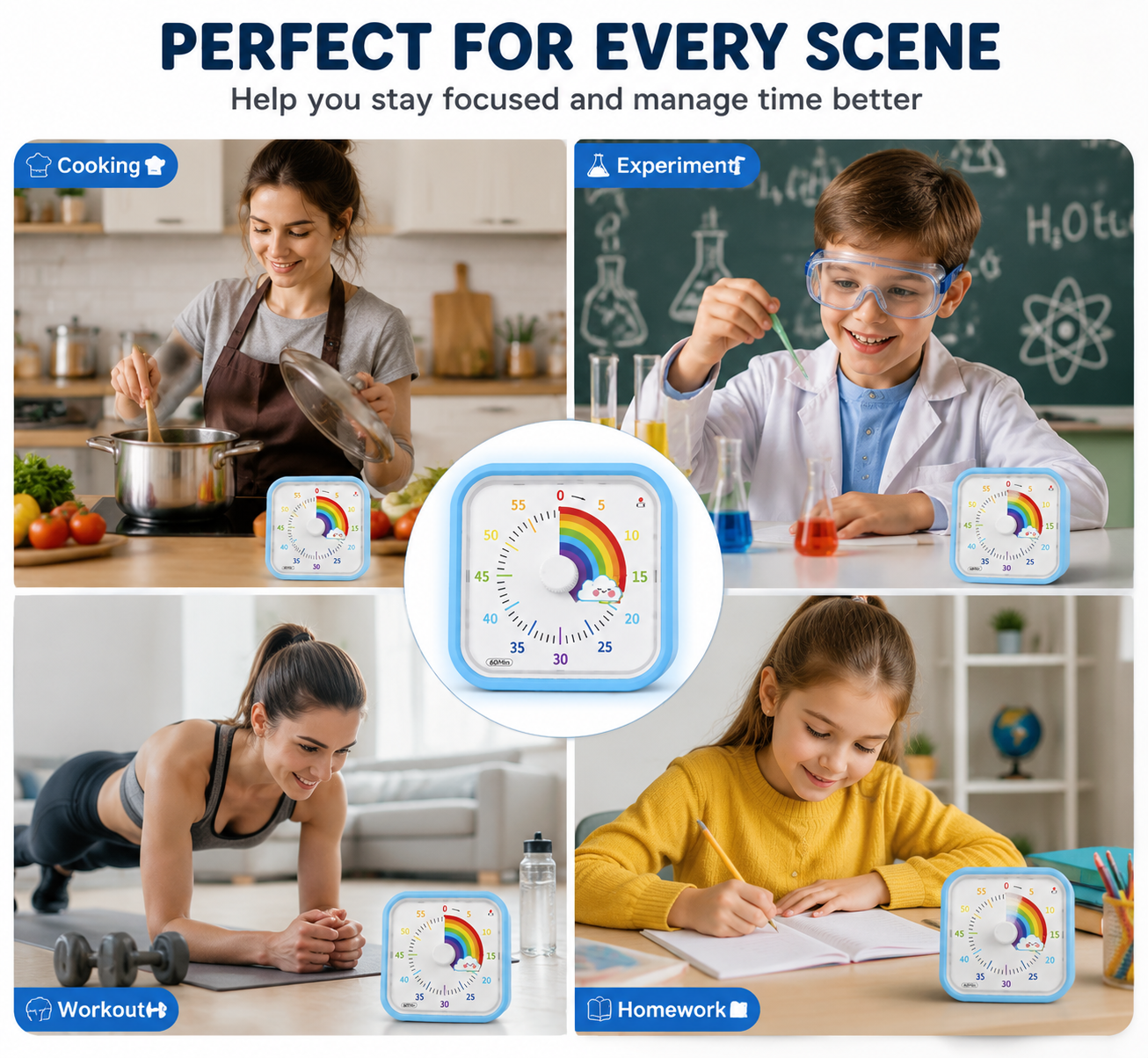 See Time. Stay Focused. Visual Timer for Kids & Adults