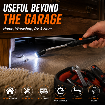 🔧 Never Lose Another Screw Again – Extendable Magnetic Pickup Tool with LED Light 🧲