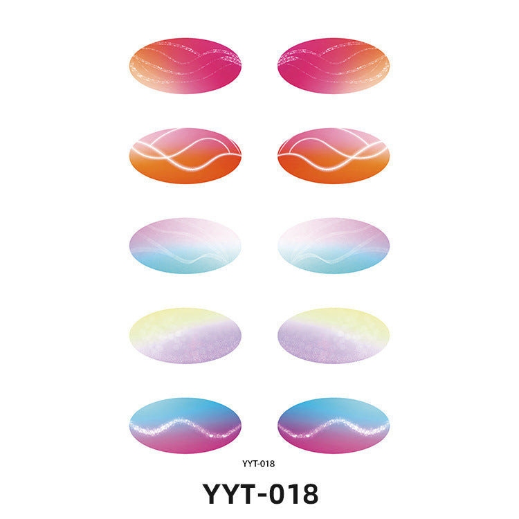 ✨ 5-Pair Pre-Designed Eyeshadow Transfer Stickers – Complete Eye Looks in Seconds