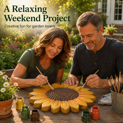 💥 LAST DAY 49% OFF - 🌻 Reusable Sunflower Stepping Stone Mold!!!