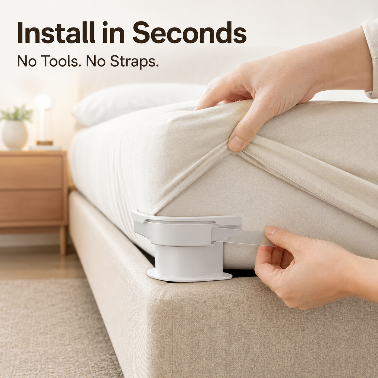 🛏️ 4PCS Invisible Bed Sheet Holders – Keep Sheets Tight & Wrinkle-Free
