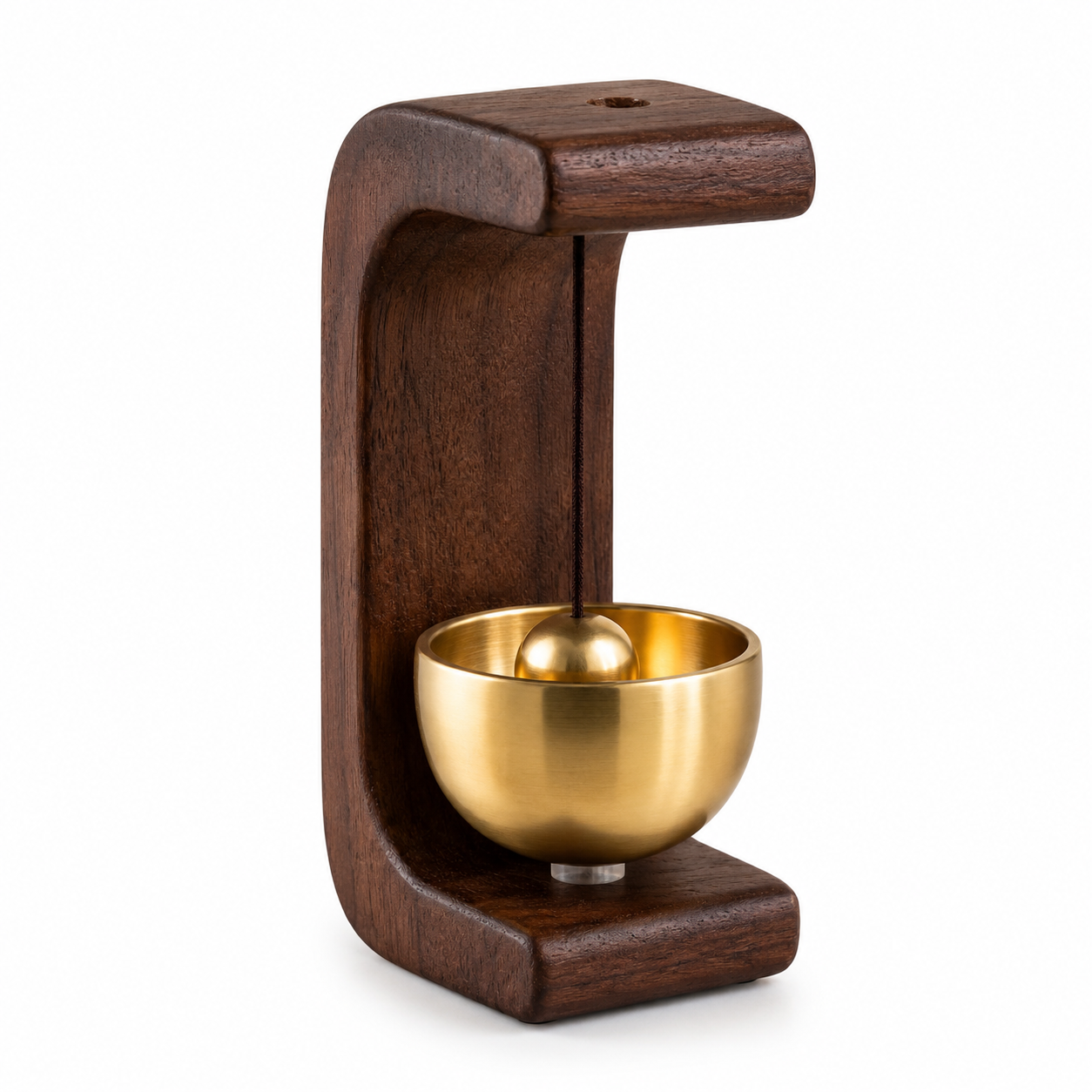 🎐 Magnetic Wooden Door Chime with Nano Adhesive – Handcrafted Brass Entry Bell