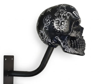 💀 Skull Helmet Wall Holder – Motorcycle Gear Display for Garage & Man Cave