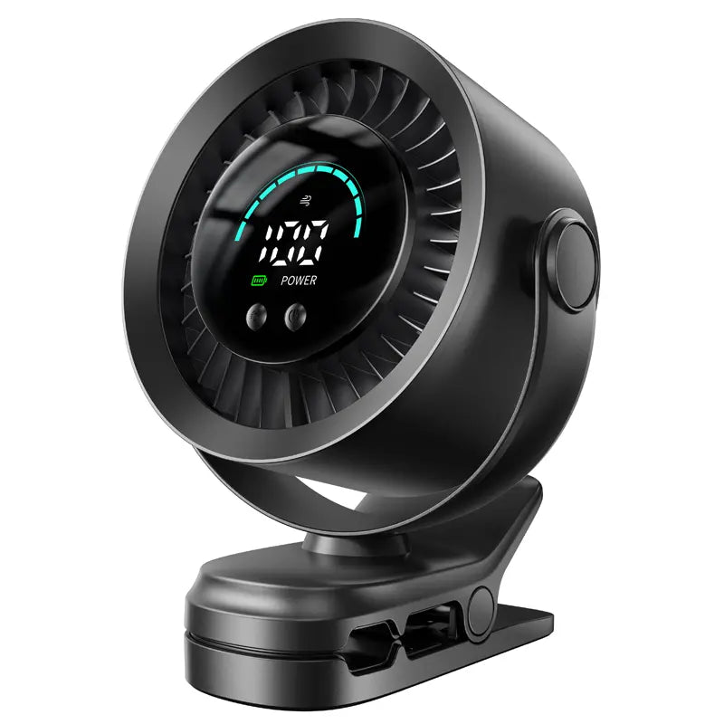 🔥 100-Speed Portable Clip Fan | Ultra Quiet Rechargeable Desk Fan