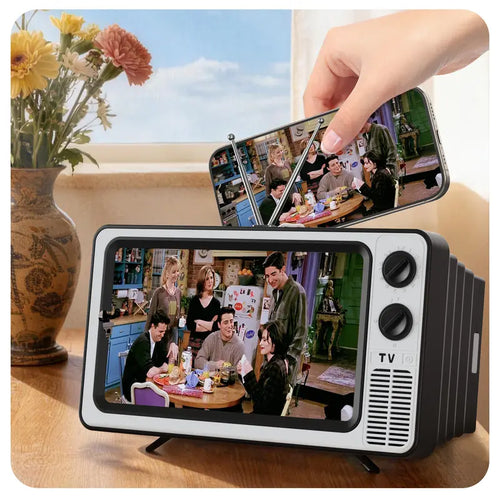 📺 Retro TV Phone Screen Magnifier – Foldable HD Mini Cinema