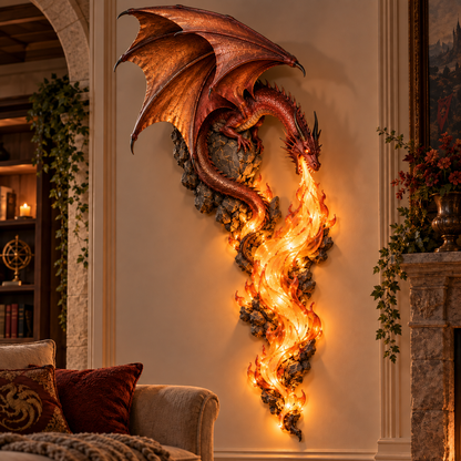 🎁Last Day 49% OFF -🐉 Dragonfire Guardian™ Wall Sconce – A Legendary Flame Awakens On Your Wall