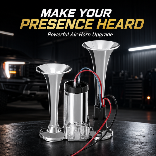 📣 Triple Trumpet Air Horn Kit with Compressor – Make Your Presence Impossible to Miss