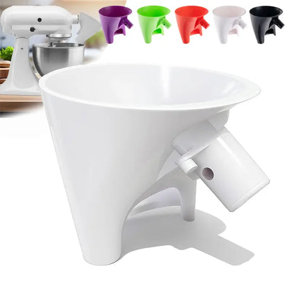 Flour Funnel for Tilt-Head Stand Mixers, Easy-Pour Flour Funnel for 4.5–5 Qt Bowls