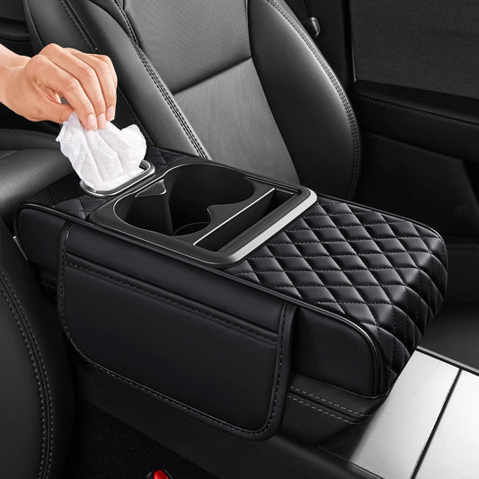 Car Center Console Armrest Organizer | 5-in-1 Storage Cover