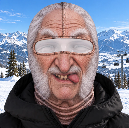 ⛷️ Funny Ski Mask – Born for the Slopes Winter Face Cover