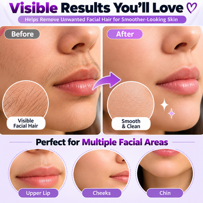 ✨ Facial Threading Hair Remover – Easy At-Home Peach Fuzz & Upper Lip Hair Removal