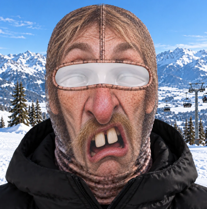 ⛷️ Funny Ski Mask – Born for the Slopes Winter Face Cover