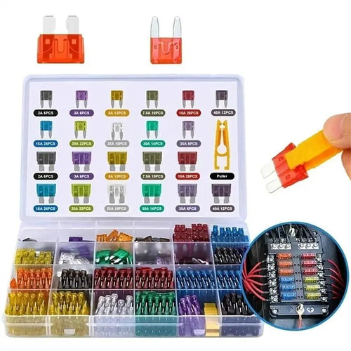300/306Pcs Car Fuse Assortment Kit, 150 Mini Blade Fuses Automotive + 150 Standard Auto Fuses + Puller – Replacement for RV Camper Boat Truck (2Amp 3A 5A 7.5A 10A 15A 20A 25A 30A 35A 40A)