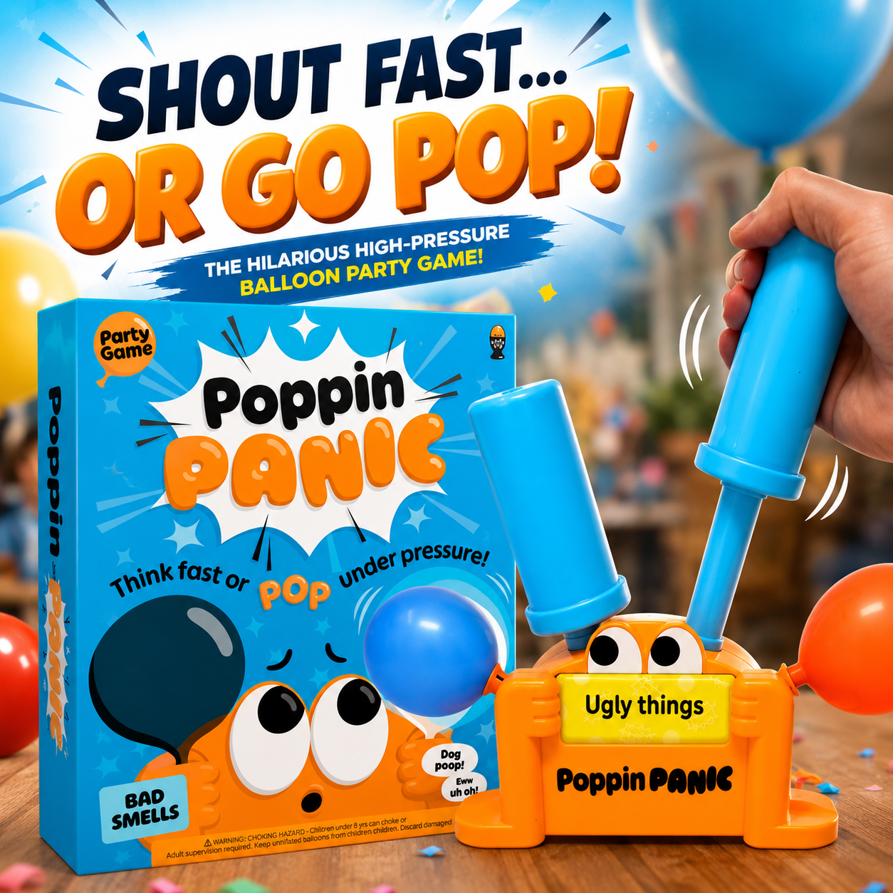 🎈 Poppin' Panic Balloon Party Game | Hilarious Family Game Night Fun