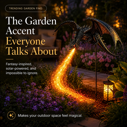 🐉 2027 'Dragon's Ember' Solar Garden Light 🔥 | The Ultimate Magical Outdoor Halloween Decoration