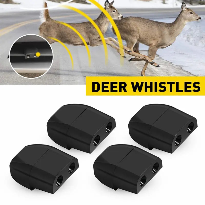 🦌 4PCS Deer Warning Whistles – Easy-Install Wildlife Alert for Cars, Trucks, RVs & Motorcycles