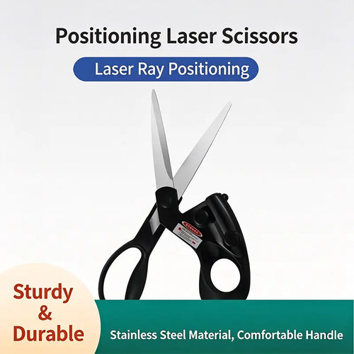 ✂️ Laser Guided Scissors – Precision Cutting Tool for Sewing, Crafts & DIY Projects