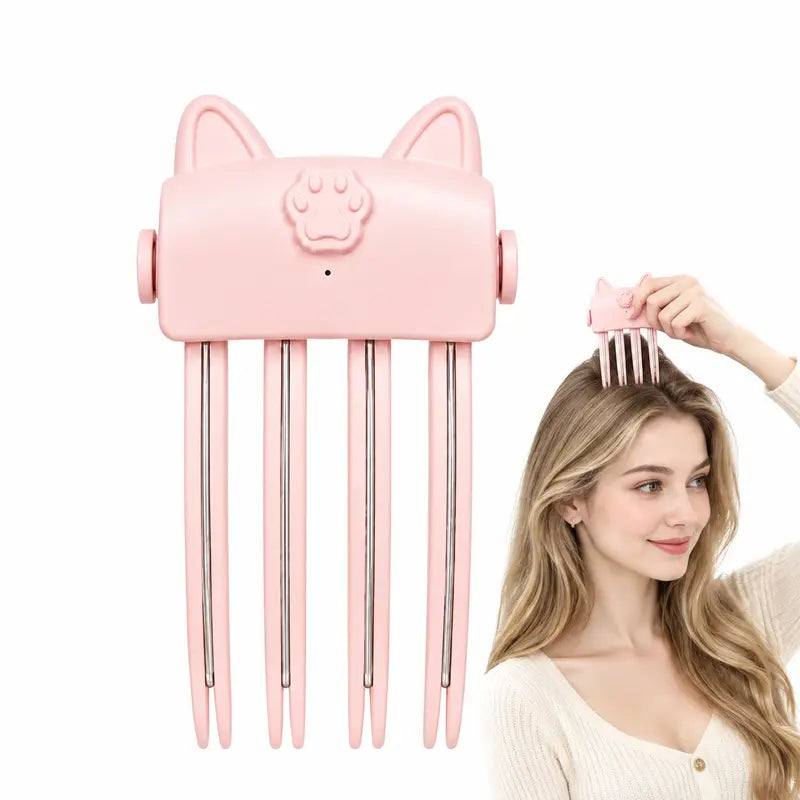 ✨ Instant Root Lift Volumizer Clip – Heated Hair Volume Styler for Fuller, Bouncy Hair