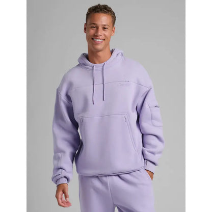 Heavyweight Fleece Hoodie With 6 Pockets - Oversized Zip Up Sweatshirt With Wrist Pocket & Kangaroo Pouch for Men Women