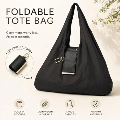 👜 Foldable Keychain Tote Bag – Compact & Expandable Reusable Carryall