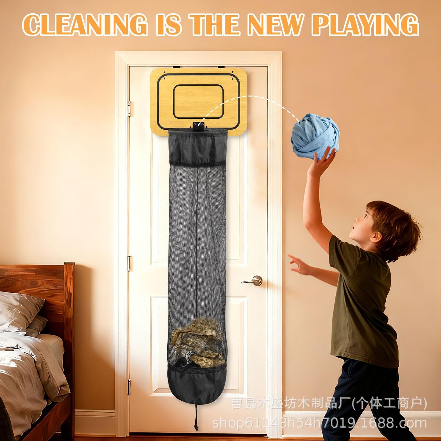 🏀Wooden Basketball Hamper – Stop Nagging, Start Playing