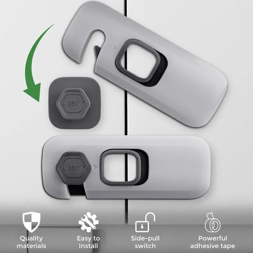 🔒 5-Pack Child Safety Locks – No Drill, Easy Install