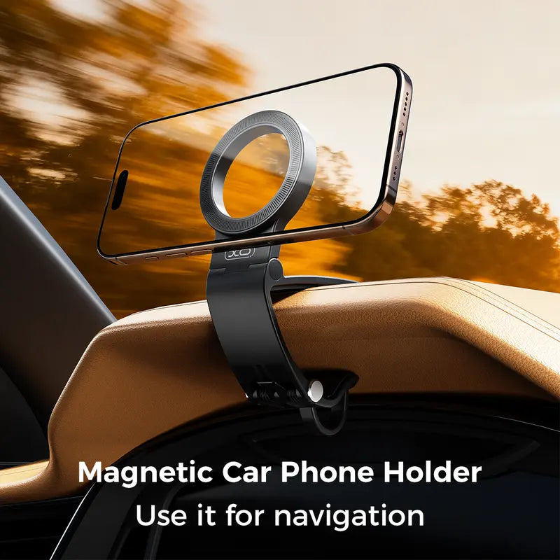 🚗 Magnetic Car Phone Mount – Strong Hold, 95° Adjustable Hands-Free Dashboard Holder