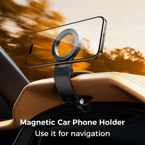 🚗 Magnetic Car Phone Mount – Strong Hold, 95° Adjustable Hands-Free Dashboard Holder
