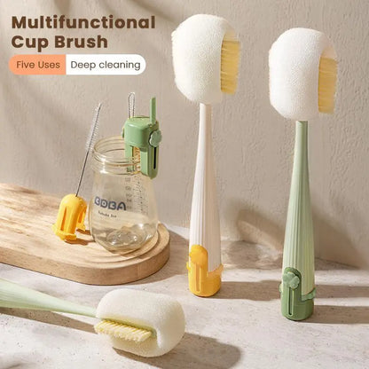 Bottle Cleaner Brush - Chemical-Free Multi-Use Deep Cleaning Brush for All Your Cups, Tumblers, Glassware, No Extra Scrubbers Needed Home Care Dish Tool