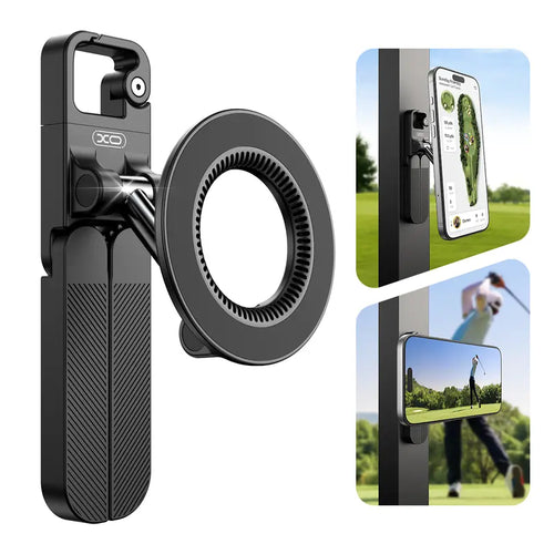 📱 360° Foldable Magnetic Phone Holder – Strong Grip for Golf, Gym & Travel