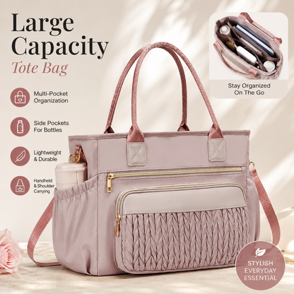 👜 Stylish Insulated Lunch Tote Bag for Women – Leakproof Cooler Bag with Multiple Pockets & Adjustable Shoulder Strap