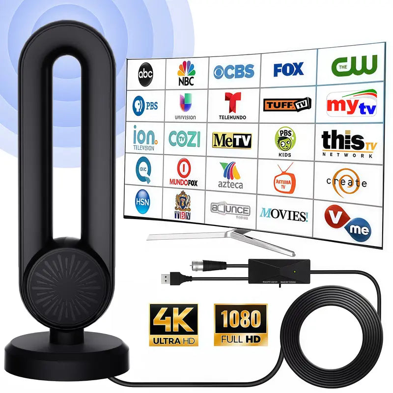 📺 Magnetic HD TV Antenna – Free Local Channels, No Monthly Fees