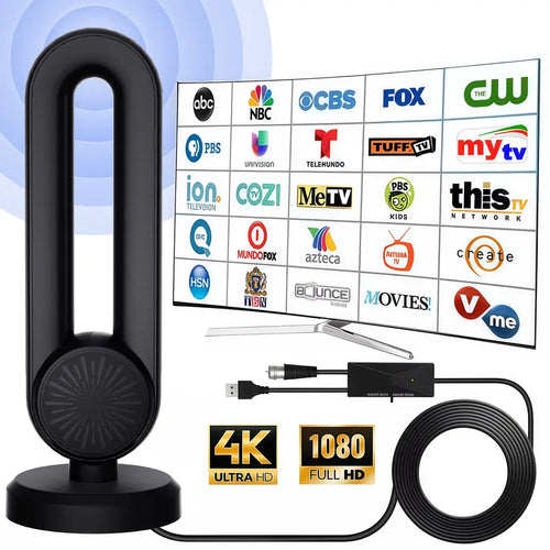 📺 Magnetic HD TV Antenna – Free Local Channels, No Monthly Fees