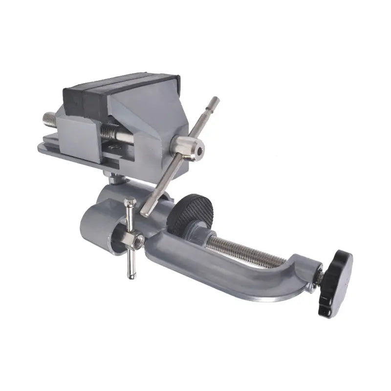 3" Aluminum Work Bench Vise - 360° Swivels, Universal Clamp, 2" Jaw Opening, Rotating Design, New, Swivels 360°, Aluminum Body, 45° Tilt Adjust, 360 Degrees Rotating Jaw