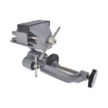 3" Aluminum Work Bench Vise - 360° Swivels, Universal Clamp, 2" Jaw Opening, Rotating Design, New, Swivels 360°, Aluminum Body, 45° Tilt Adjust, 360 Degrees Rotating Jaw