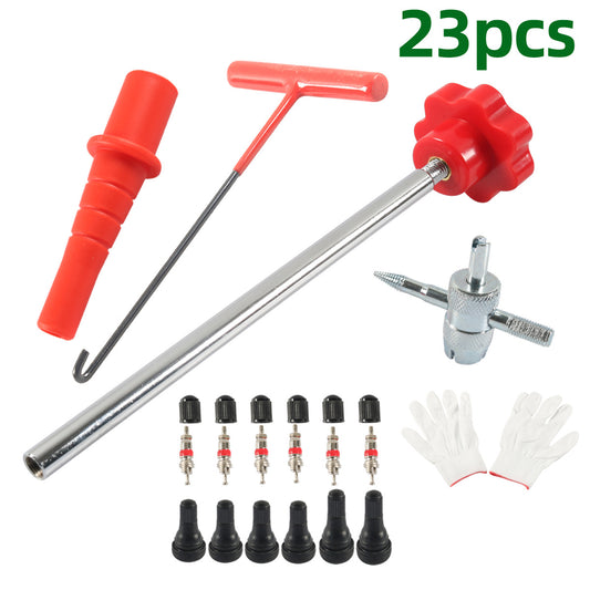 GJANSH 23-Piece Set Quick Change Tire Valve Tool Kit