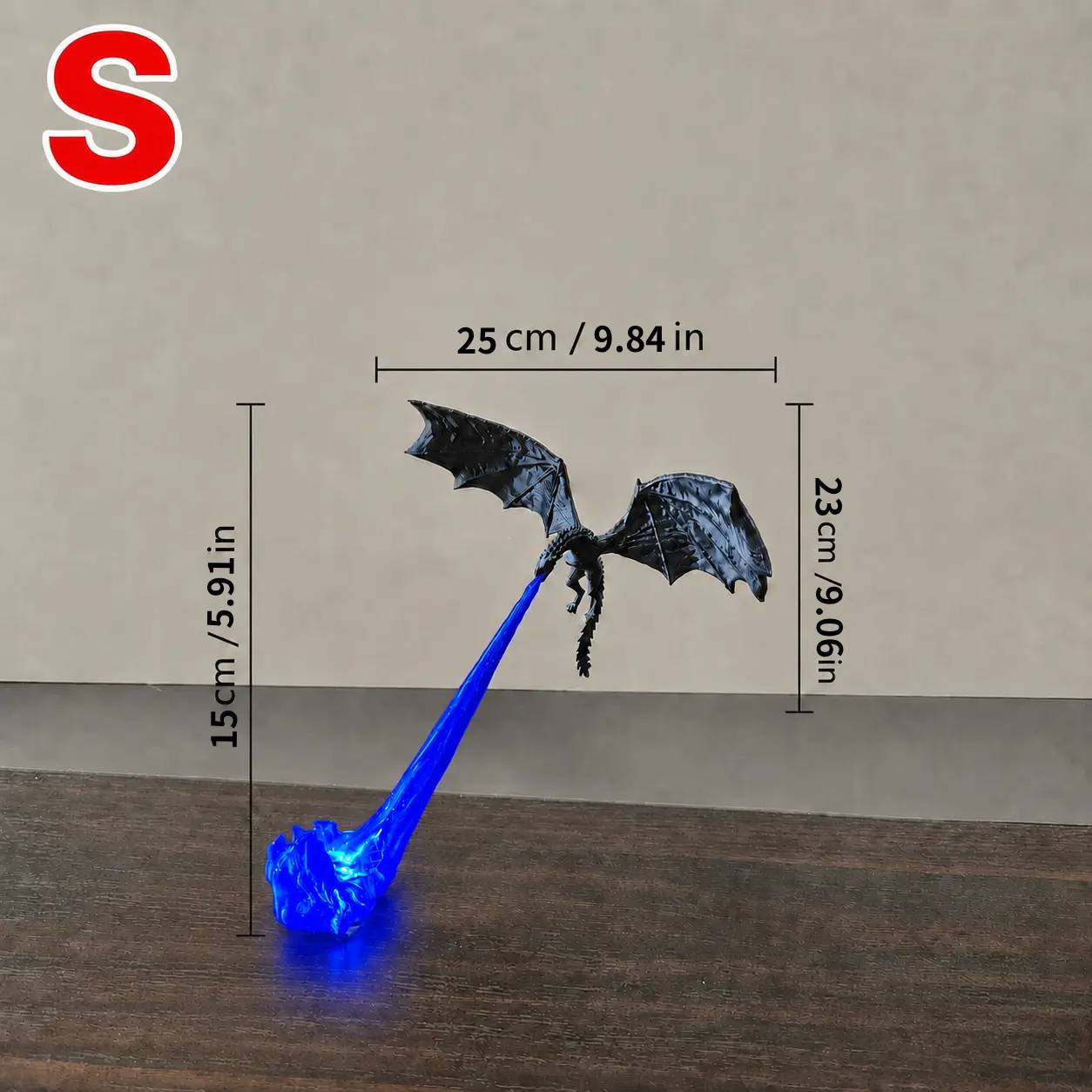 🔥 HOT SALE 🐉| 3D Fire-Breathing Dragon LED Display – Fantasy Bookshelf Decor with Glowing Flame