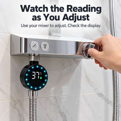 🚿 Digital Shower Thermometer – Clear Celsius Display for Your Daily Shower