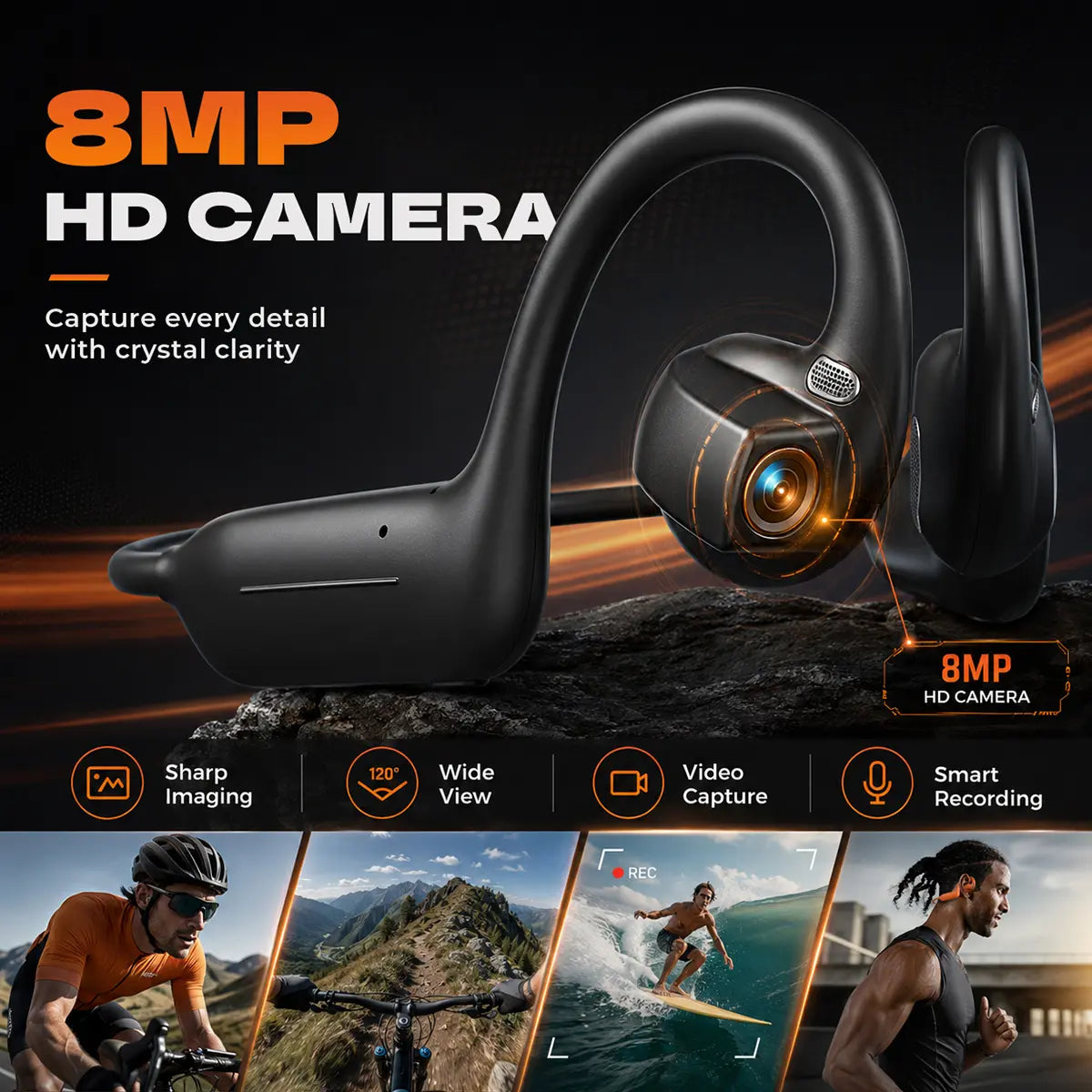 👀 Smart Camera AI Headphones – The World's First Wearable Headset That Lets You See, Hear & Explore Hands-Free