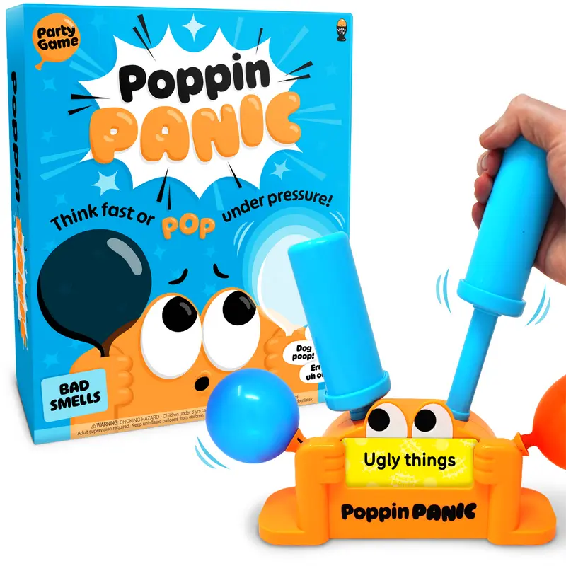 Poppin Panic balloon party game set
