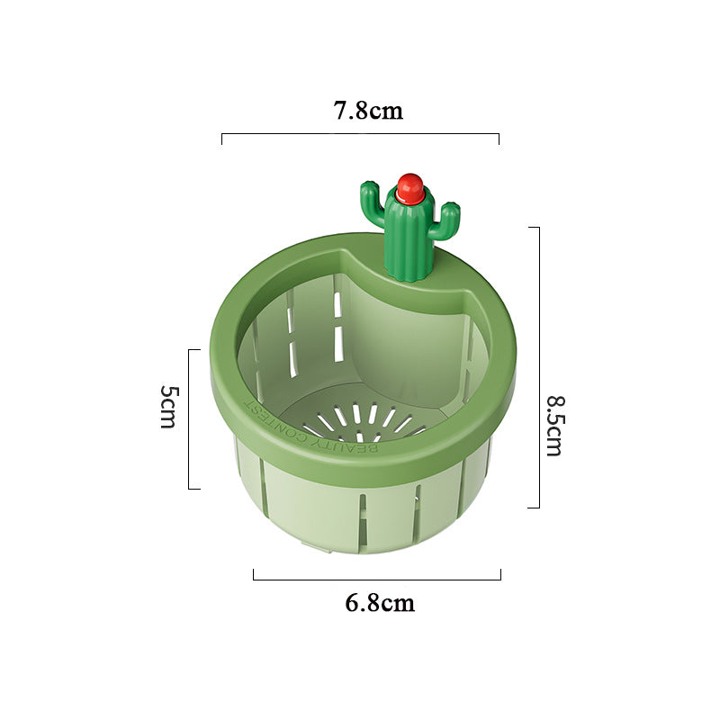 2pcs Cactus Sink Filter Basket – Cute Press-To-Dump Kitchen Sink Strainer