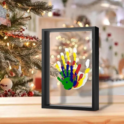 DIY Handprint Keepsake Kit for Family – Clay Imprint Craft Frame for Couple, Parent & Child – Creative Gift