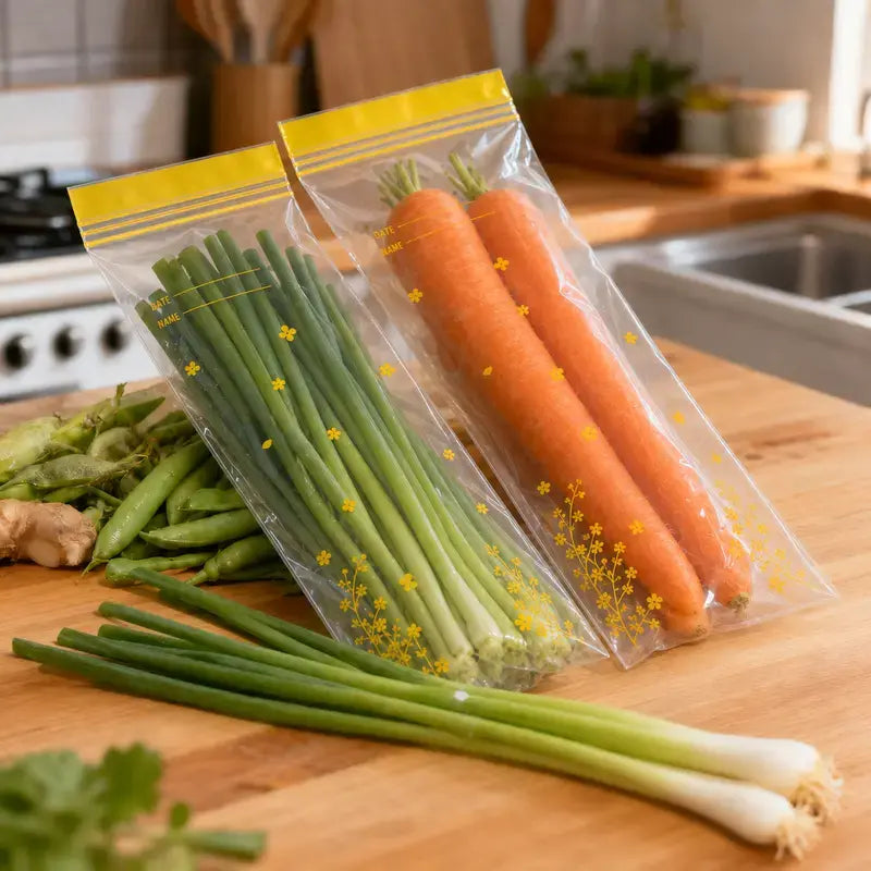 🥕 FreshLocK  Reusable Food Storage Bags – Keep Fruits & Vegetables Fresh Longer