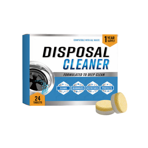 🫧 24-Pack Foaming Garbage Disposal Cleaner Tablets – Removes Odors & Freshens Your Sink